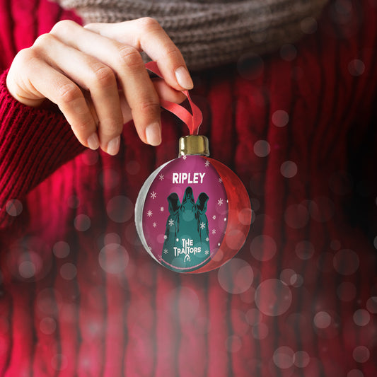 The Traitors - Hooded Figure Personalised Bauble