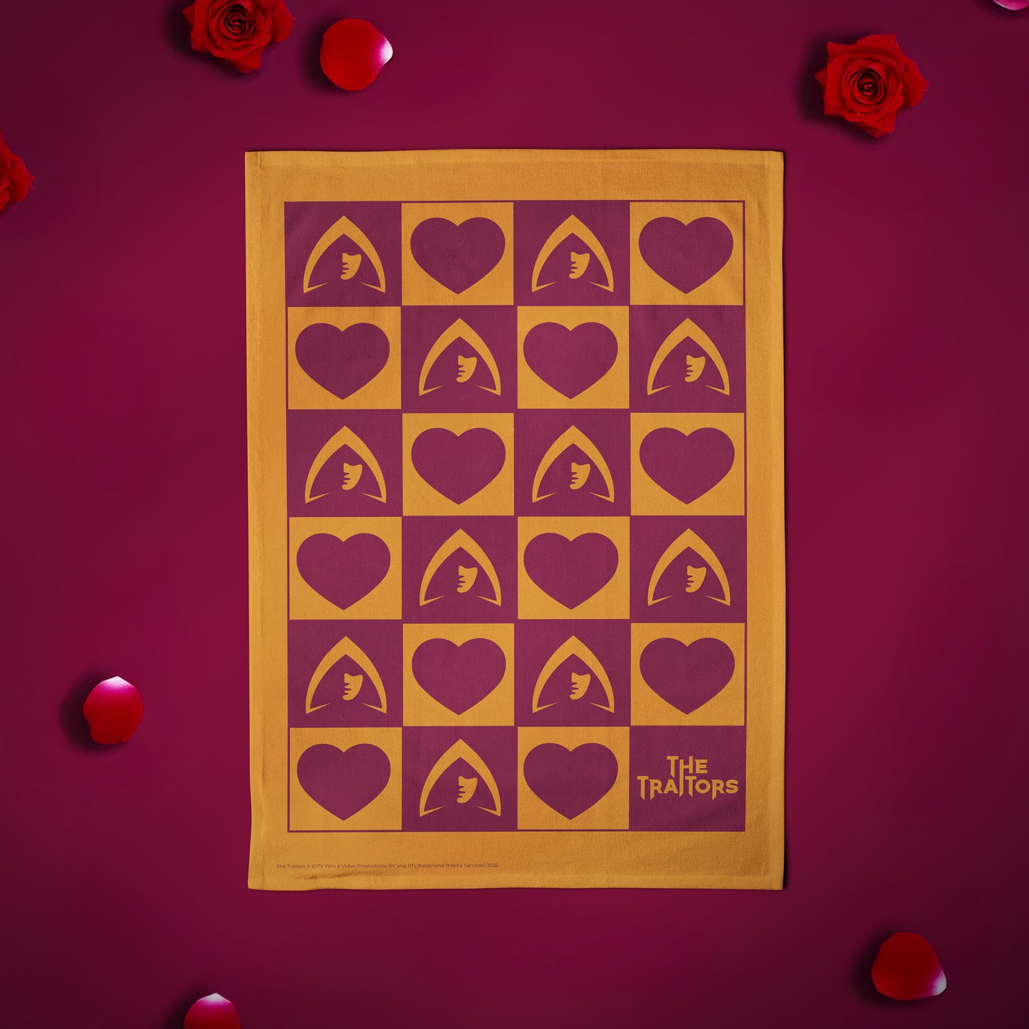 The Traitors - Hearts & Traitors Tea Towel