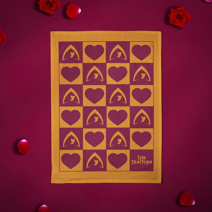 The Traitors - Hearts & Traitors Tea Towel
