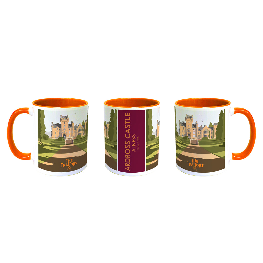 The Traitors Ardross Castle Mug | Dave Thompson Illustration | 11oz Ceramic Coffee Cup