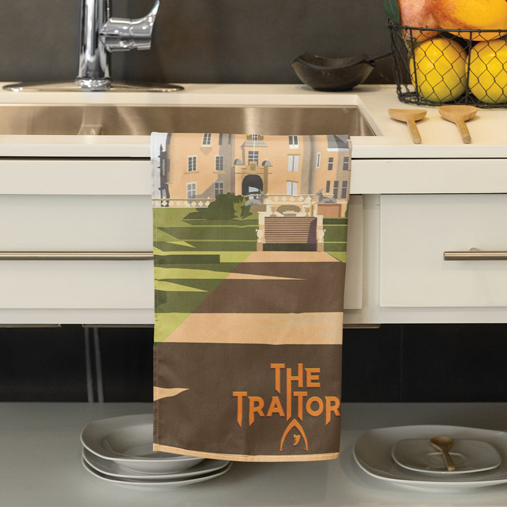The Traitors Ardross Castle Tea Towel | Dave Thompson Art | 100% Cotton